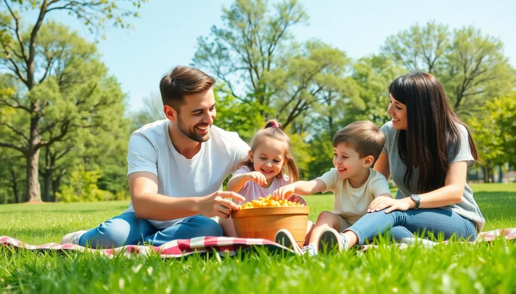bonding with family