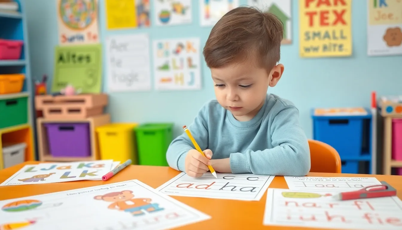 preschool writing worksheets